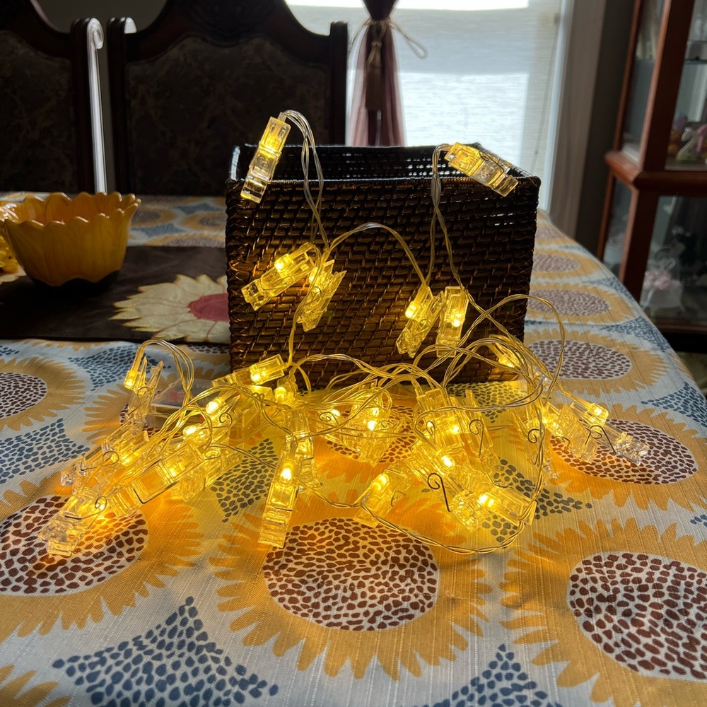 SOLD String lights photo clips - Picture 1 of 2